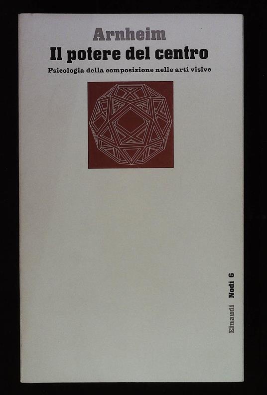 Il potere del centro. Psicologia della composizione nelle arti visive - Rudolf Arnheim - copertina