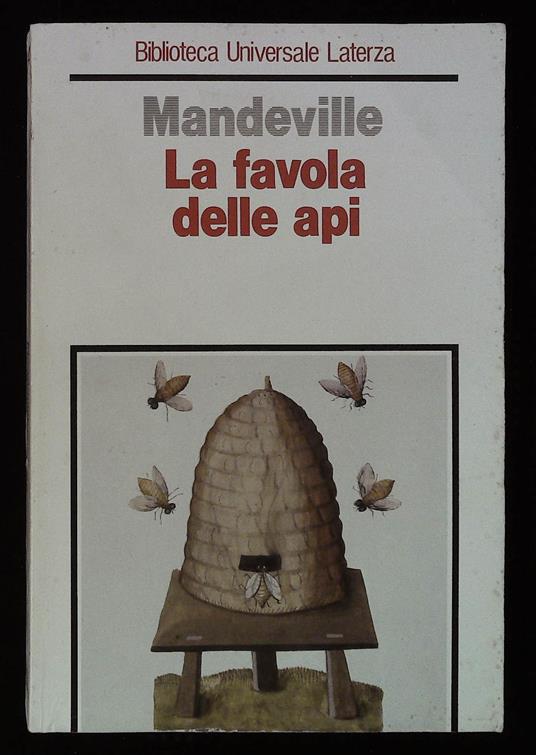 favola delle api - Bernard Mandeville - copertina
