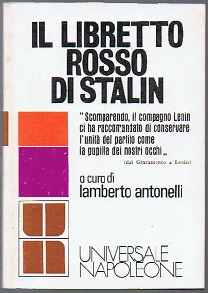 Il libretto rosso di Stalin - copertina