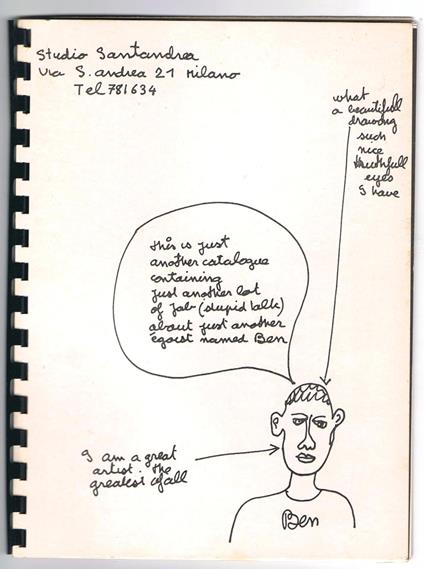 L' art est pretention - Ben Vautier - copertina