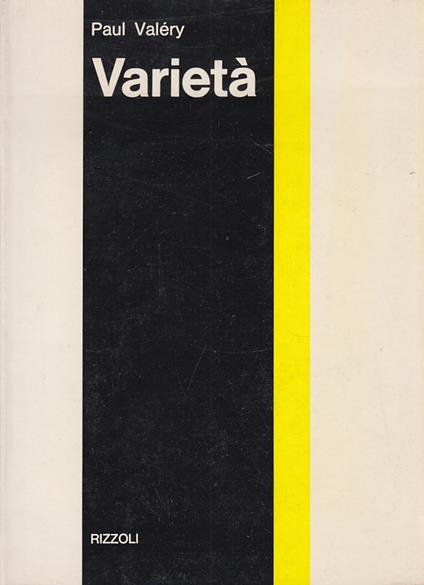Varieta' - Paul Valéry - copertina