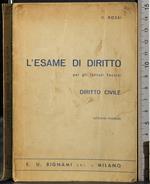 L' esame di diritto. Diritto civile