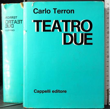 Teatro due - Carlo Terron - copertina