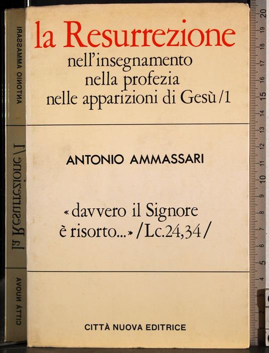 Resurrezione. Vol 1 - Antonio Ammassari - copertina