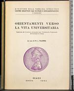 Orientamenti verso la vita universitaria