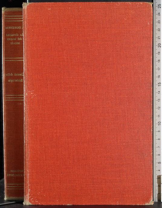 divisione del lavoro sociale - Émile Durkheim - copertina