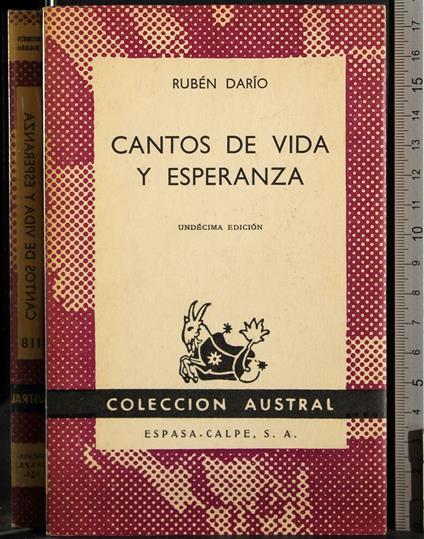 Cantos de vita y esperanza - Ruben Dario - copertina