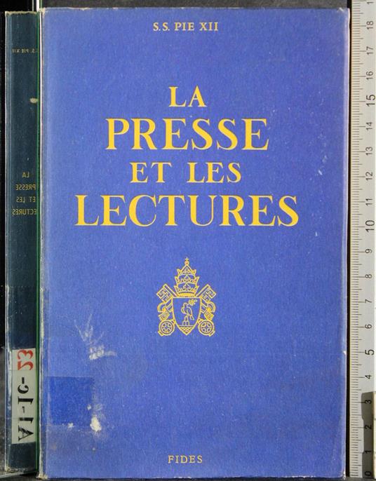 presse et les lectures - copertina