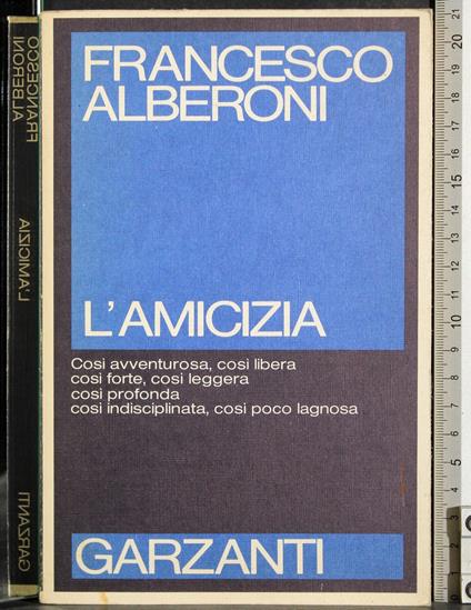 L' amicizia - Francesco Alberoni - copertina
