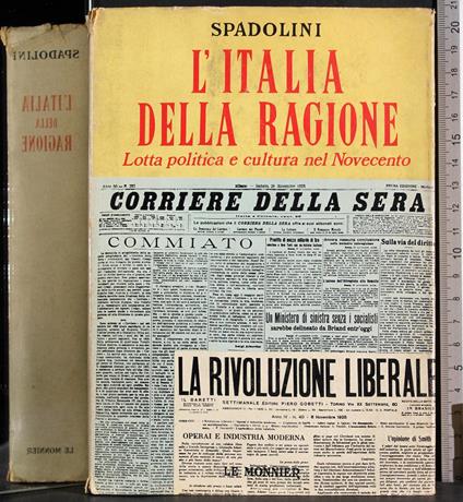 L' Italia della ragione - Spadolini - copertina