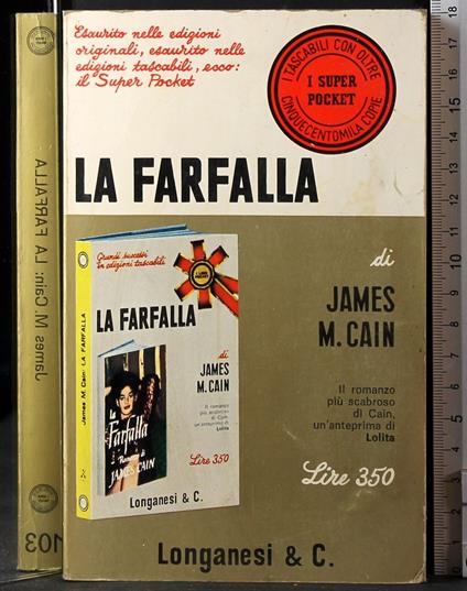 farfalla - James Cain - copertina