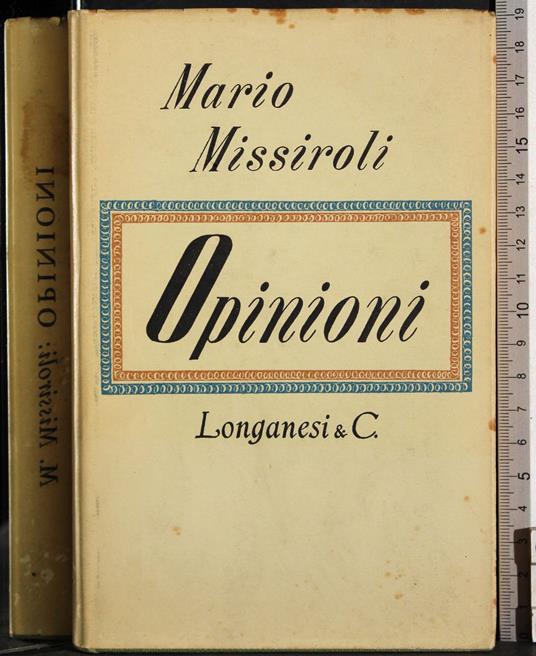 Opinioni - Mario Missiroli - copertina