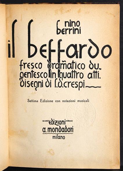 Il beffardo - Nino Berrini - copertina