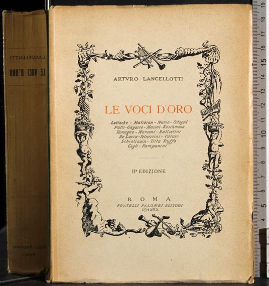 Le voci d'oro - Arturo Lancellotti - copertina