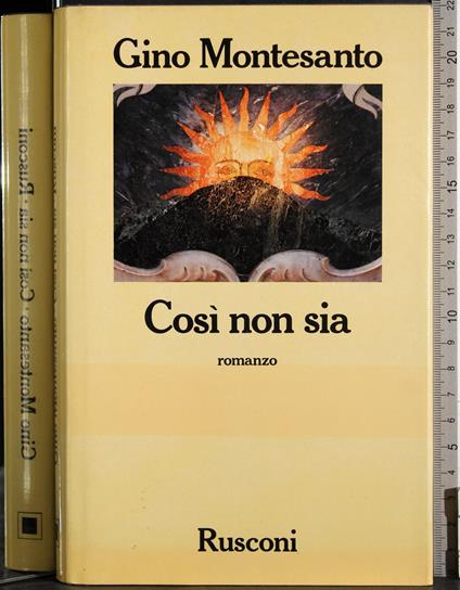Così non sia - Gino Montesanto - copertina