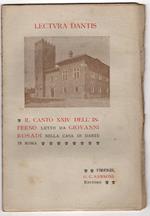 Lectura Dantis. Il canto XXIV dell'inferno