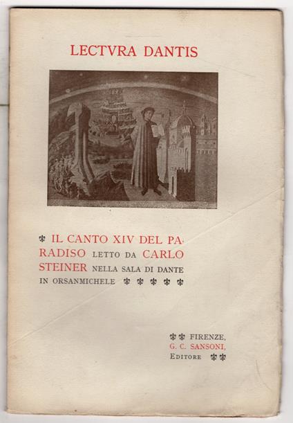 Lectura Dantis. Il canto XIV del Paradiso - Carlo Steiner - copertina