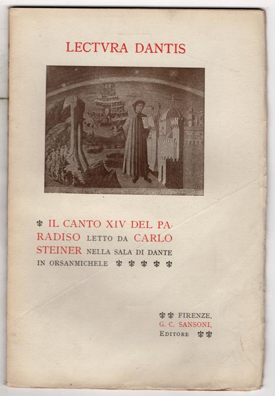 Lectura Dantis. Il canto XIV del Paradiso - Carlo Steiner - copertina