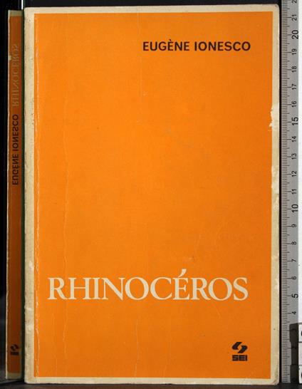 Rhinoceros - Eugène Ionesco - copertina