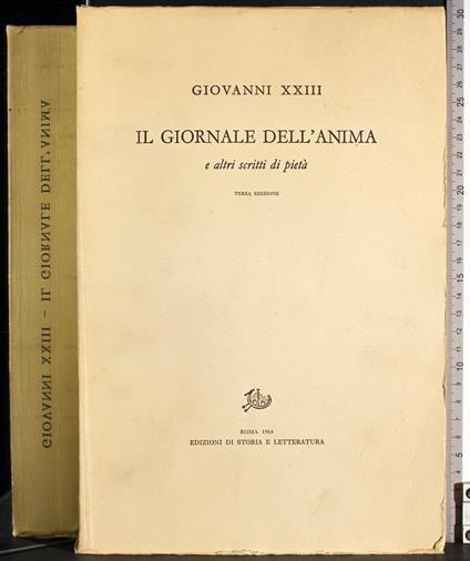 Il giornale dell'anima scritti di pietà - Giovanni XXIII - copertina