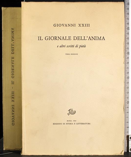Il giornale dell'anima scritti di pietà - Giovanni XXIII - copertina