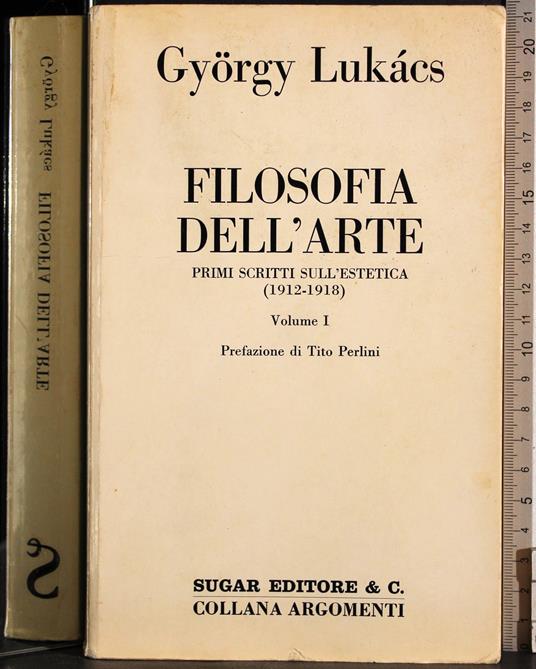 Filosofia dell'arte. Vol 1 - György Lukács - copertina