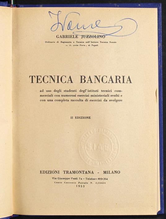 Tecnica bancaria - copertina