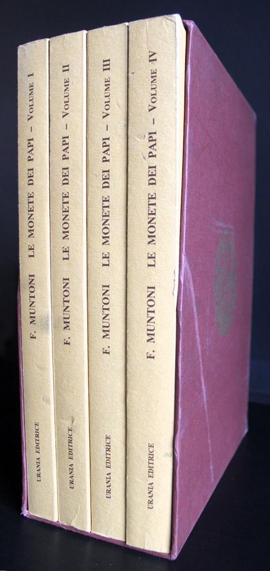 Le monete dei papi e degli stati pontefici 4 volumi - Francesca Muntoni - copertina
