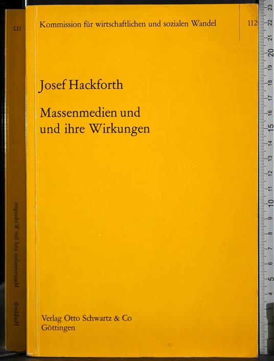 Massenmedien und ihre Wirkungen - copertina