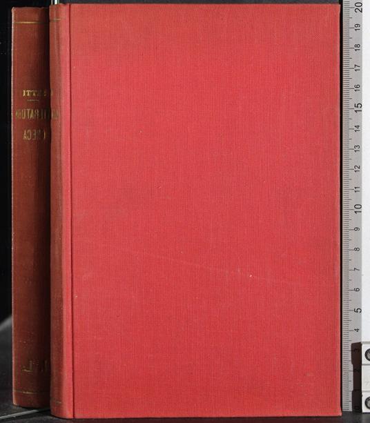 Disegno storico della letteratura greca - copertina