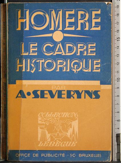 Homere I. Le cadre historique - copertina
