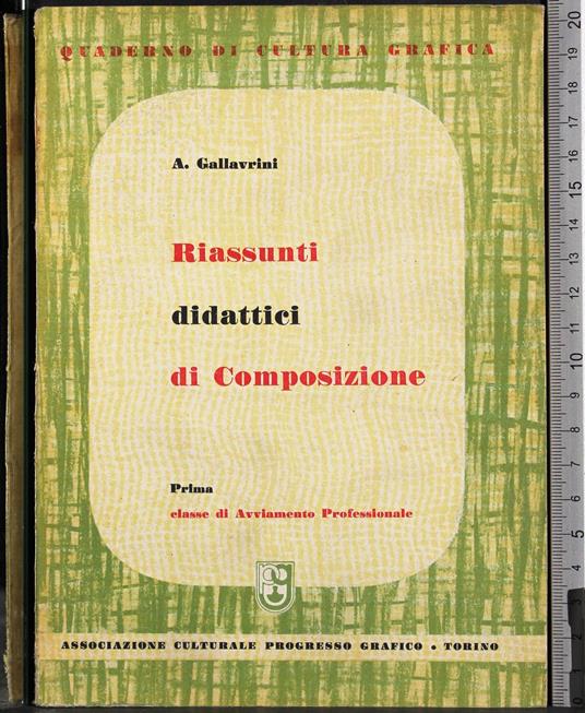 Riassunti didattici di composizione - copertina