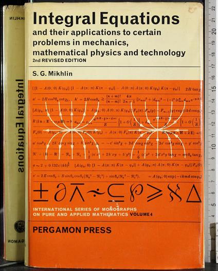 Integral Equations. Vol 4 - copertina