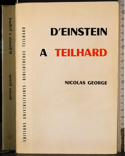 D'Einstein a Teilhard - copertina