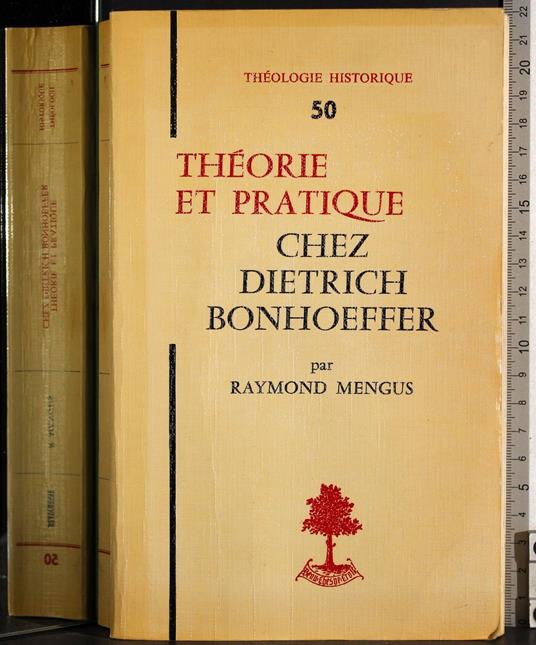 Theorie et pratique chez dietrich bonhoeffer - copertina