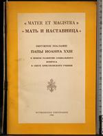 Mater et magistra