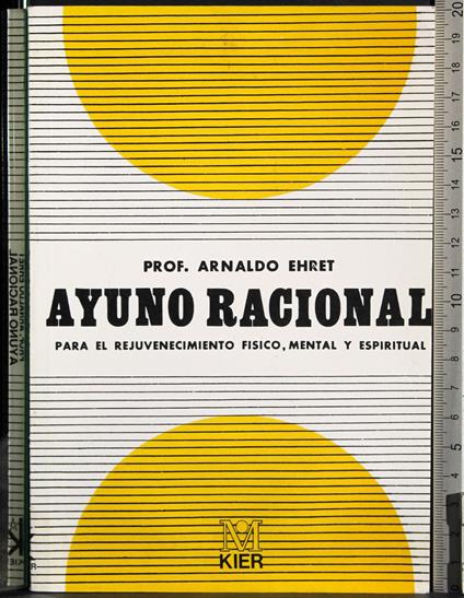 Ayuno racional - Arnold Ehret - copertina