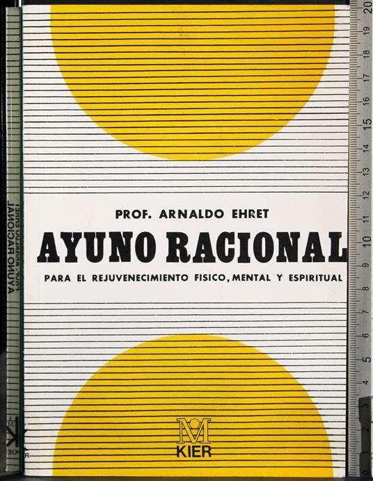 Ayuno racional - Arnold Ehret - copertina