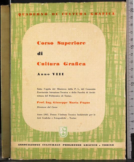 Corso superiore di cultura grafica anno VIII - Giuseppe Mariano - copertina