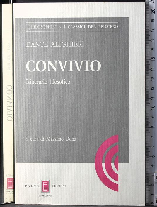 Convivio. Itinerario filosofico - Dante Alighieri - copertina
