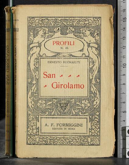 Profili 49. San Girolamo - Ernesto Buonaiuti - copertina