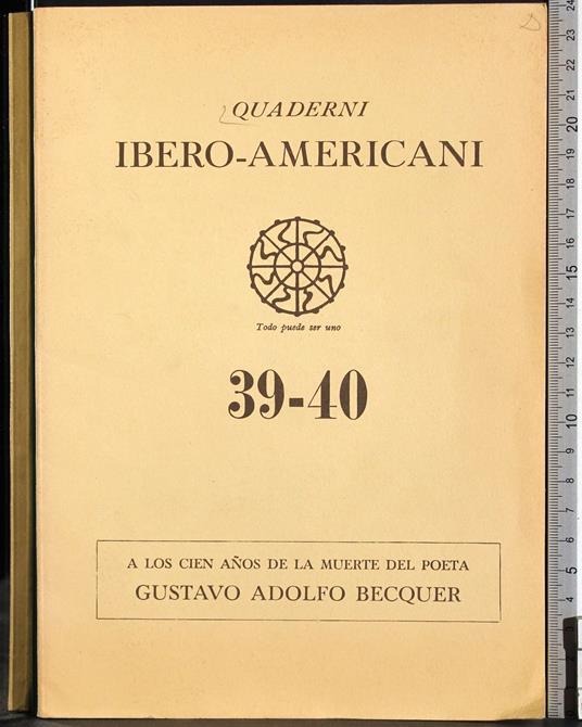 Quaderni ibero-americani 39-40 - copertina