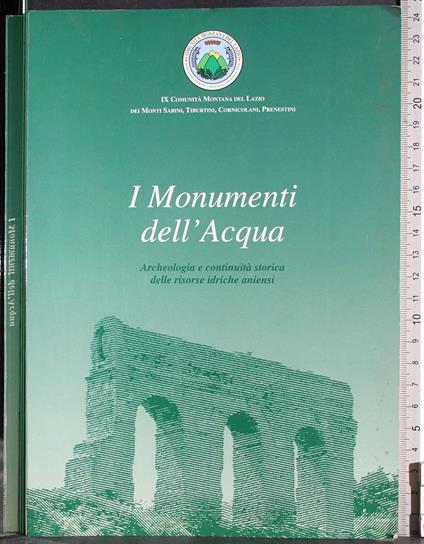 I monumenti dell'acqua - copertina