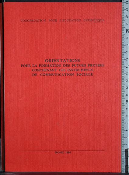 Orientations pour la formation des futurs pretes - copertina