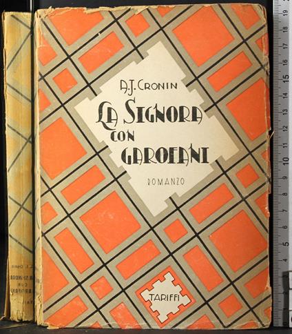 signora con garofani - A. Joseph Cronin - copertina
