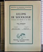 Lecons de sociologie