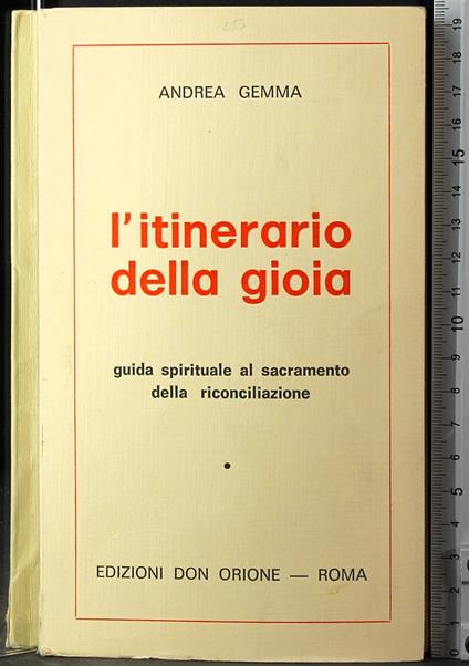 L' Itinerario della gioia - Andrea Gemma - copertina