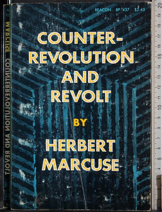 Counterrevolution and revolt - Herbert Marcuse - copertina