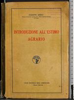 Introduzione all'estimo agrario