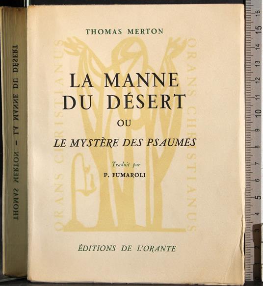 manne du desert ou le mystere des psaumes - Thomas Merton - copertina